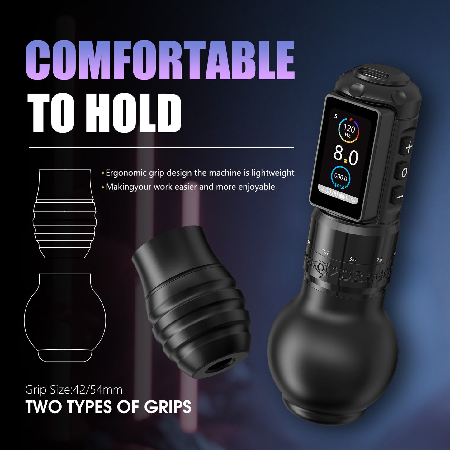 Kiss of Dragon T2 Max Tattoo Machine 2000mAh