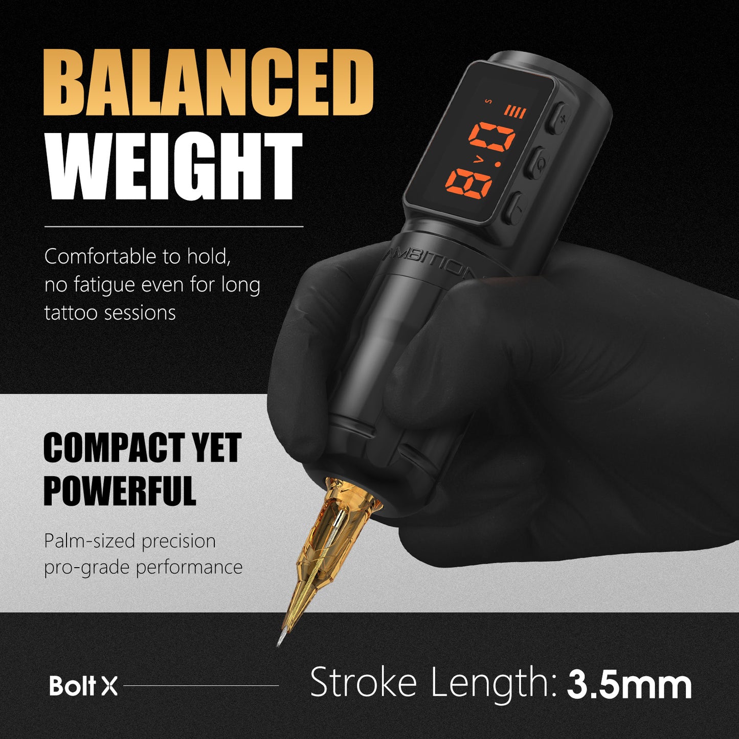 Ambition Bolt-X Wireless Tattoo Machine