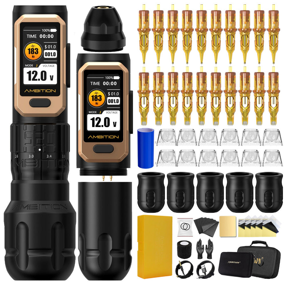 best-tattoo-machine-ambition-soldier-pro-520-tattoo-machine-kit