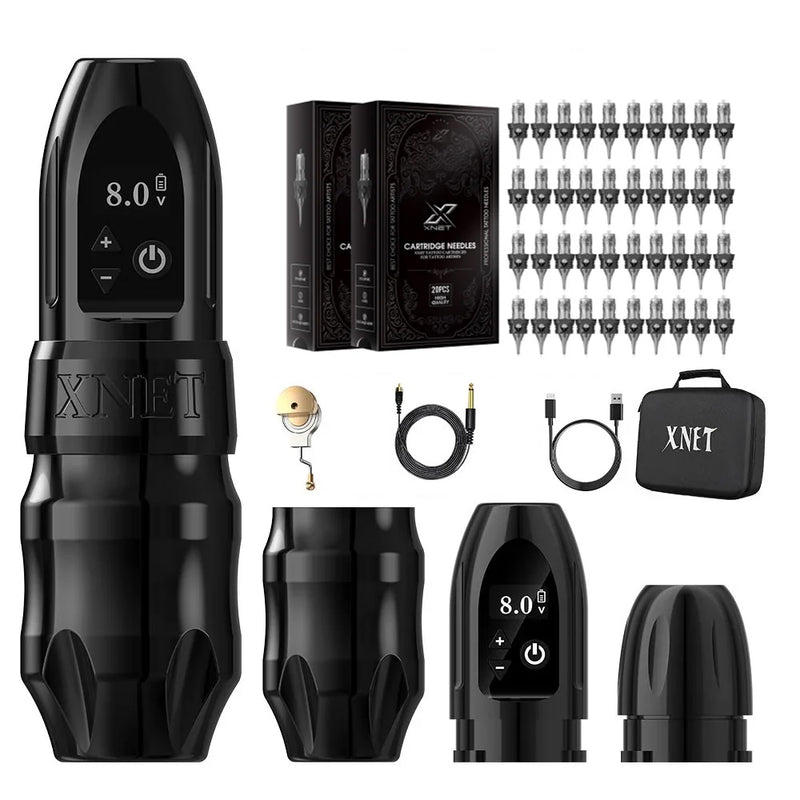 Tattoo Kit-Xnet Titan Wireless Tattoo Machine Kit 2400mAh