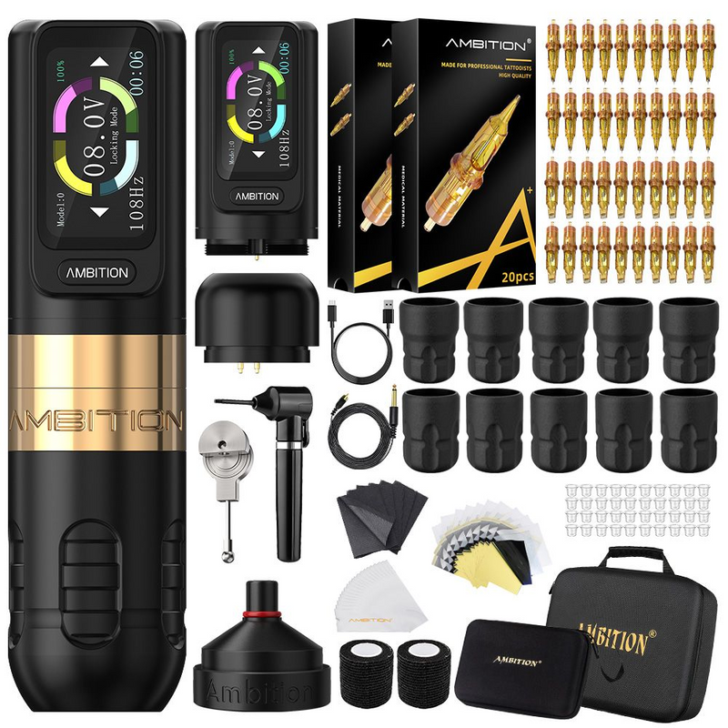 Tattoo Kit-Ambition Zetton Tatttoo Machine Kit 1