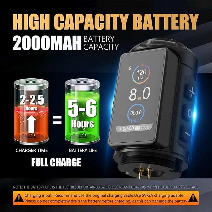 Ambition Ninja Pro Tattoo Machine 2000mAh – xnettattoosupply