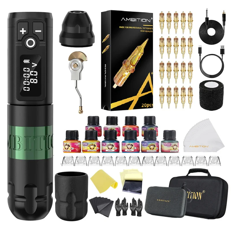Ambition Soldier Tattoo Kit with Ink