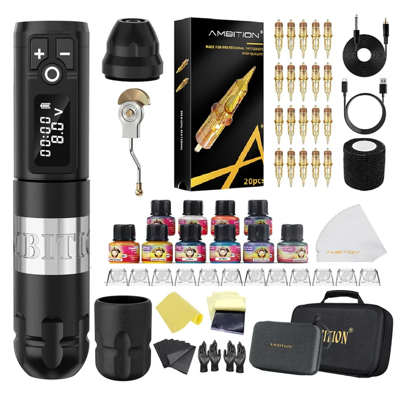 Ambition Soldier Tattoo Kit with Ink