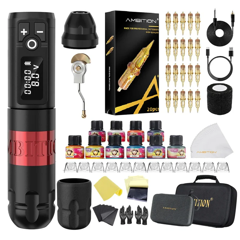 Ambition Soldier Tattoo Kit with Ink
