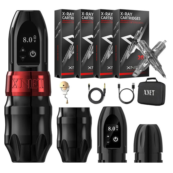 Tattoo Kit-Xnet Titan Wireless Tattoo Machine Kit 2400mAh