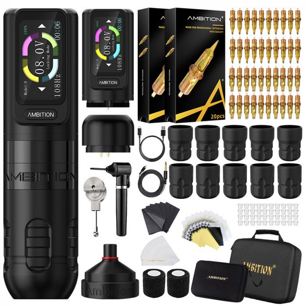 Tattoo Kit-Ambition Zetton Tatttoo Machine Kit 1