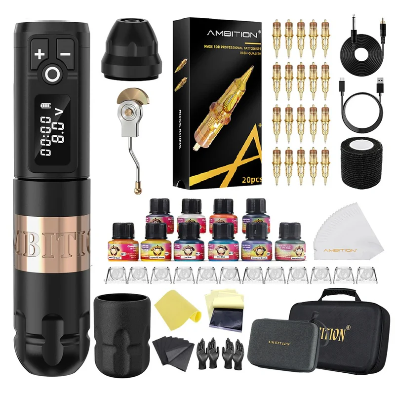 Ambition Soldier Tattoo Kit with Ink