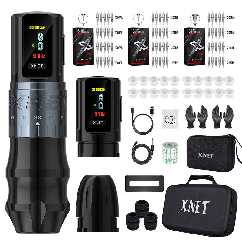 Xnet Bestia Adjustable Stroke Wireless Tattoo Gun 2400mAh