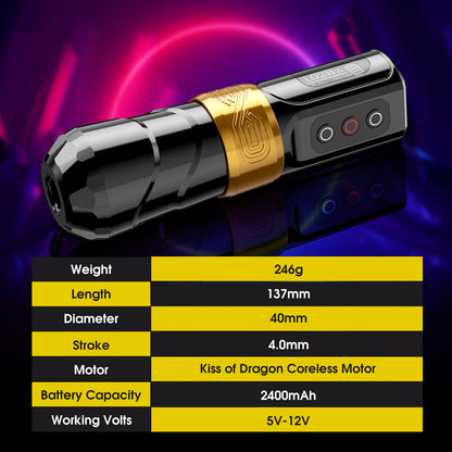 Xnet Flux Max Tattoo Machine 2400mAh