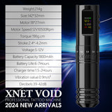 Xnet Void Wireless Adjustable Stroke Tattoo Gun 1800 mAh