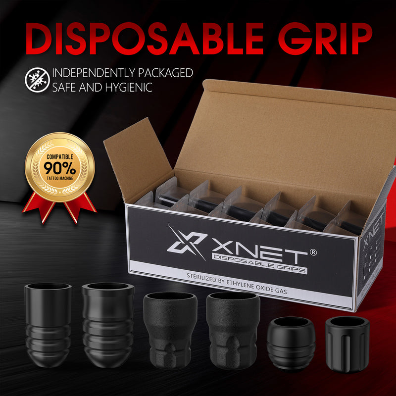 XNET Disposable Tattoo Grips 12pcs Size 30mm/32mm/34mm