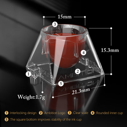 Ambition Tattoo Ink Cups (240Pcs/Box)