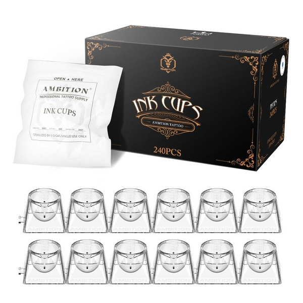 AMBITION 240PCS DISPOSABLE TATTOO INK CUPS