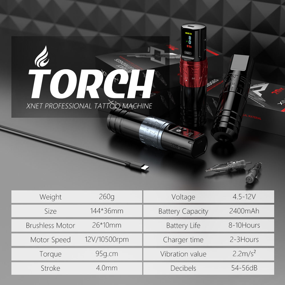 Xnet Torch Tattoo Machine 2400mAh