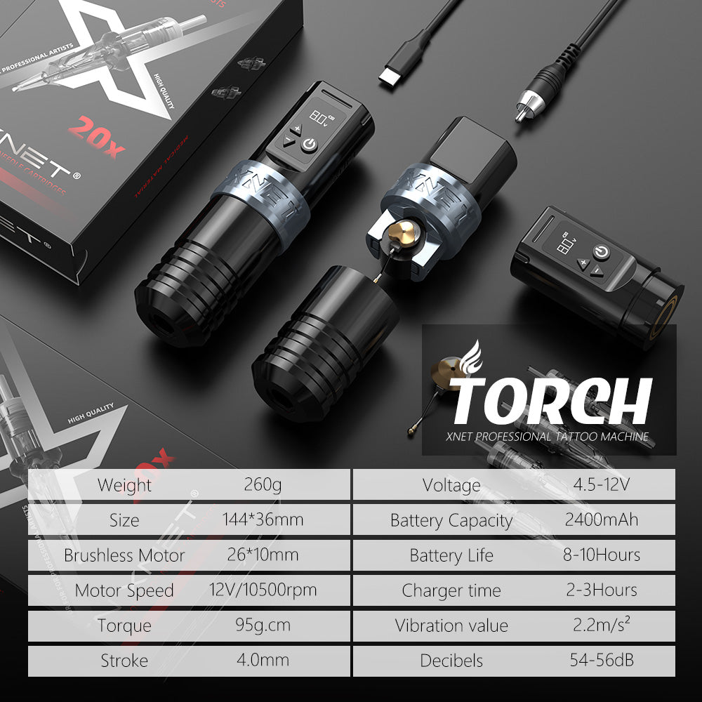 Xnet Torch Tattoo Machine 2400mAh