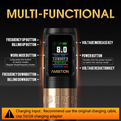 Ambition Vibe Max Tattoo Machine 1800mAh