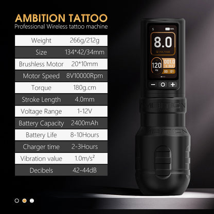 Ambition Tordan Tattoo Machine 2400mAh