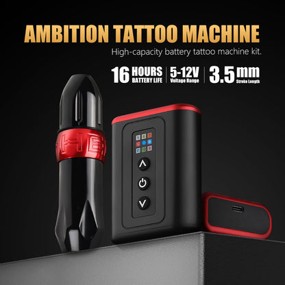Ambition Troll G2 Tattoo Machine 4800mAh