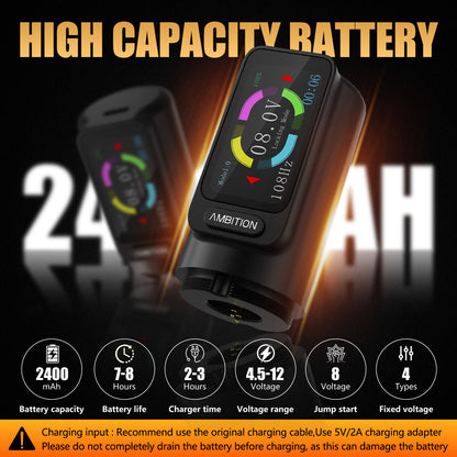 Ambition Zetton Tattoo Machine 2400mAh