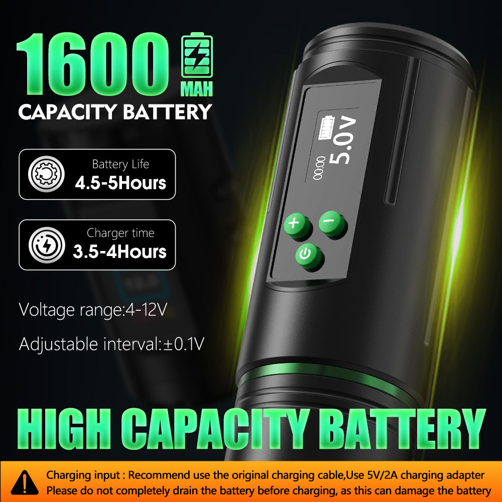 Urex Newboy Wireless Tattoo Machine 1600mAh