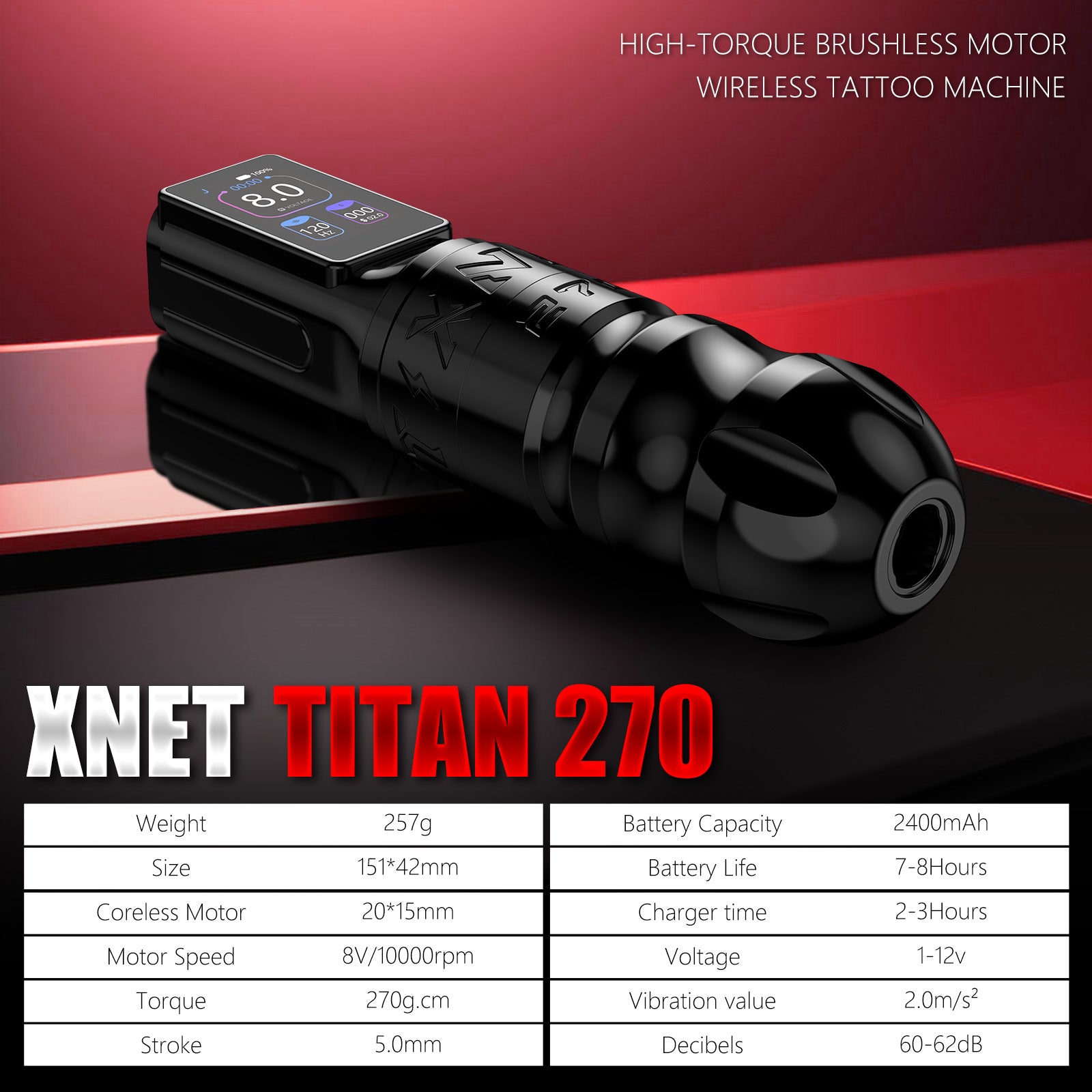 Amazon.com: Xnet Vipera Adjustable Stroke Tattoo Machine