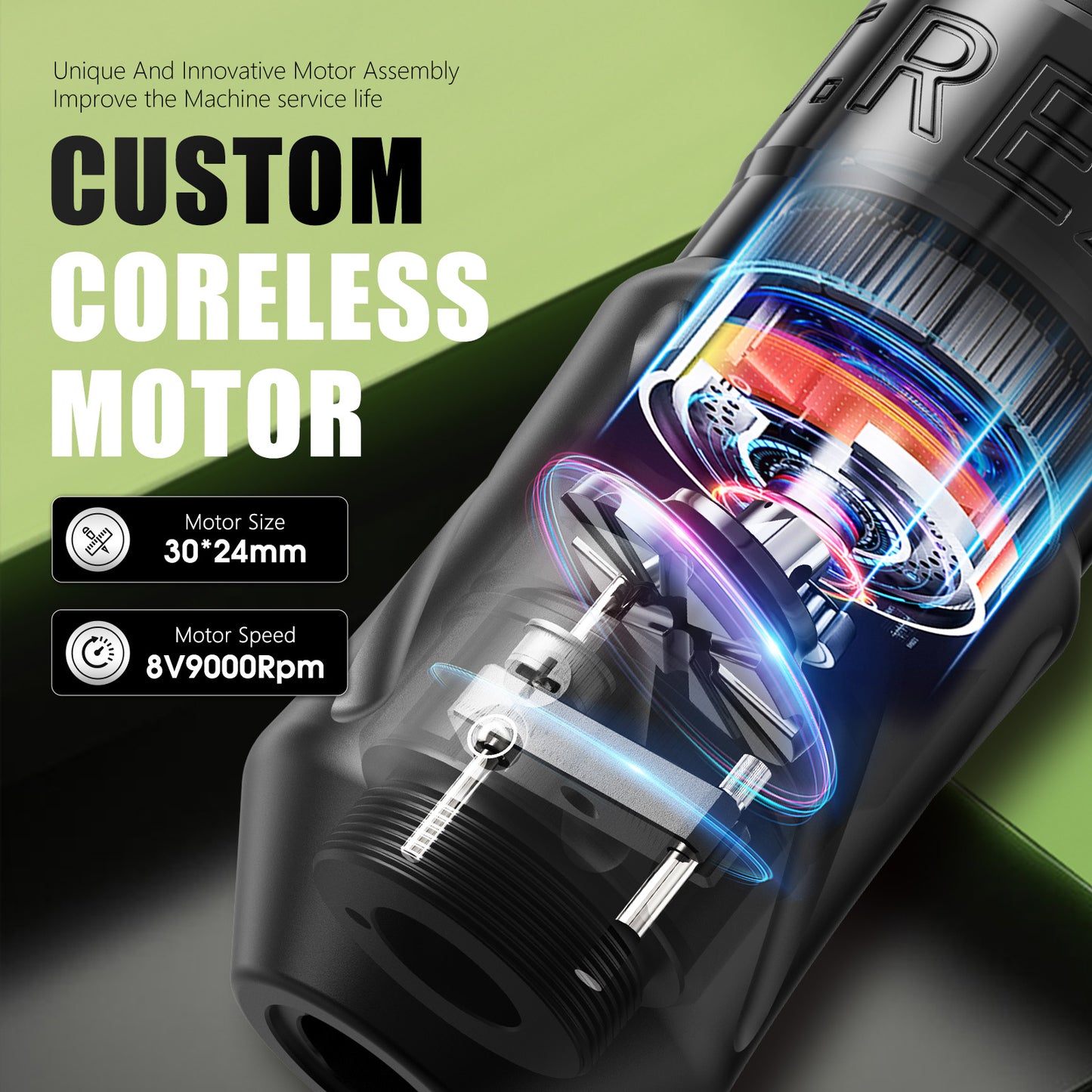 Urex V1s Wireless Tattoo Machine 1600mAh