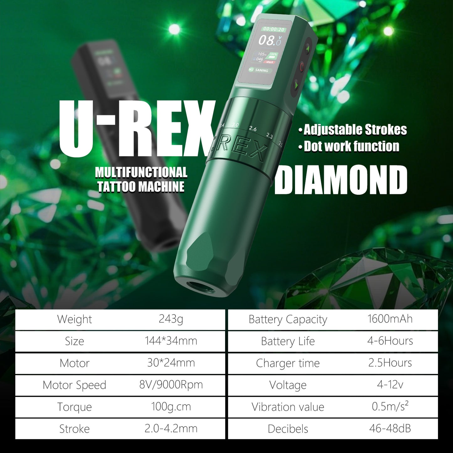 Urex Diamond Tattoo Kit(Available on Amazon too)