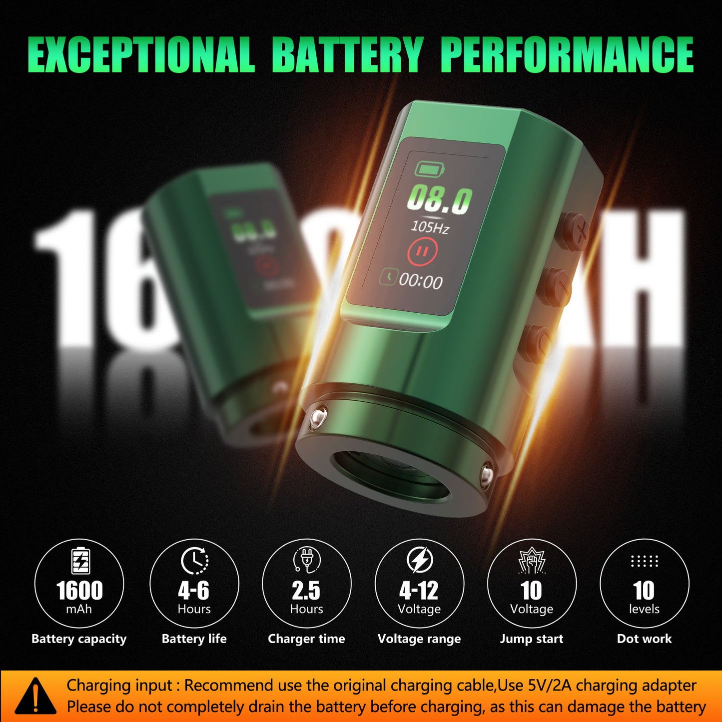 Urex G2 Tattoo Machine 1600mAh