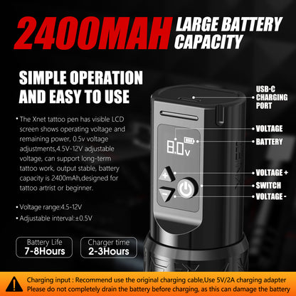 Xnet Torch370-G4 Tattoo Machine 2400mAh