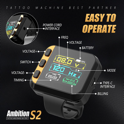 Ambition S2 Tattoo Machine Power Supply