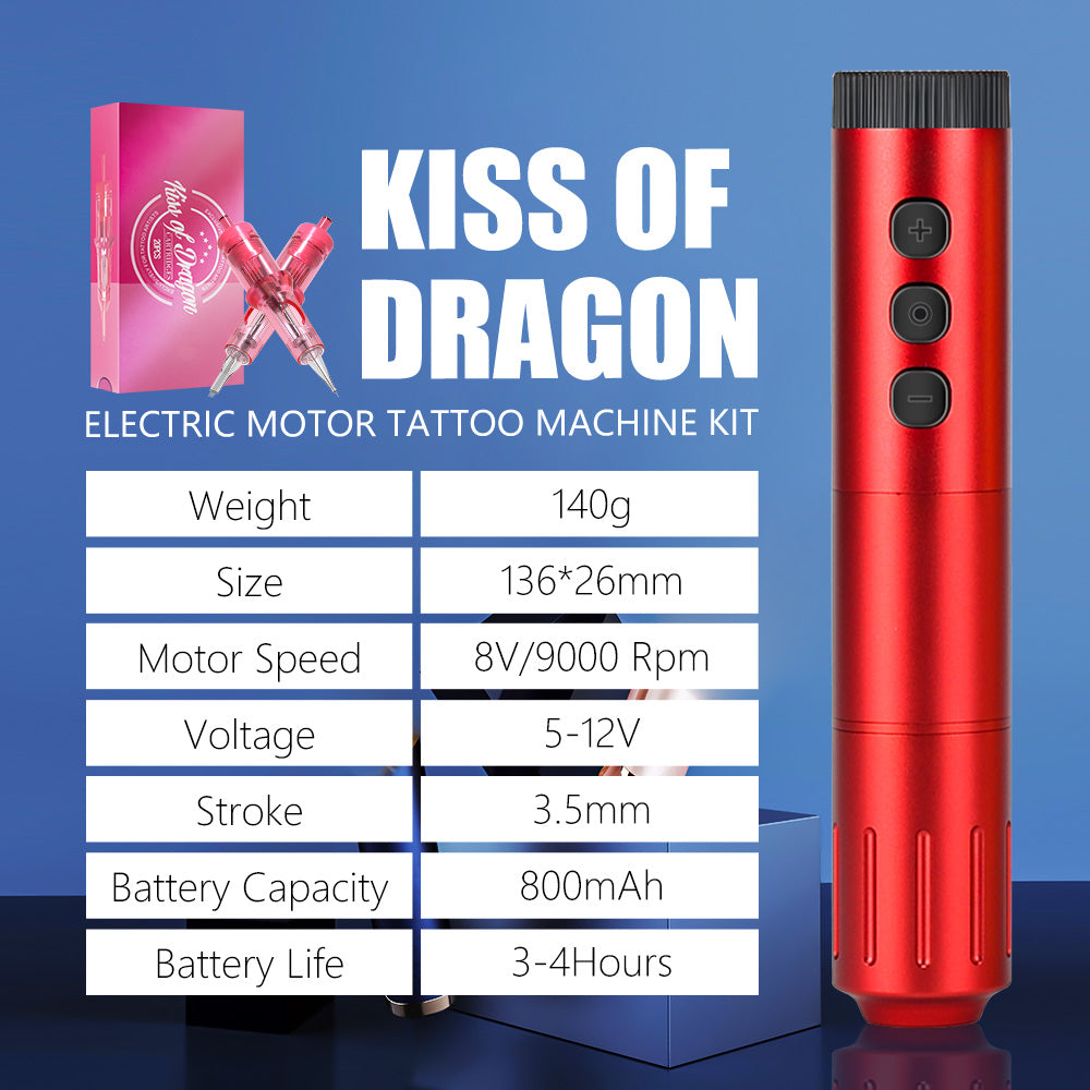 Kiss of Dragon PinkMoon Tattoo Kit