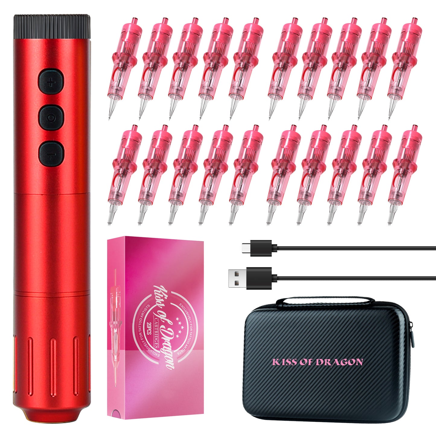 Kiss of Dragon PinkMoon Tattoo Kit