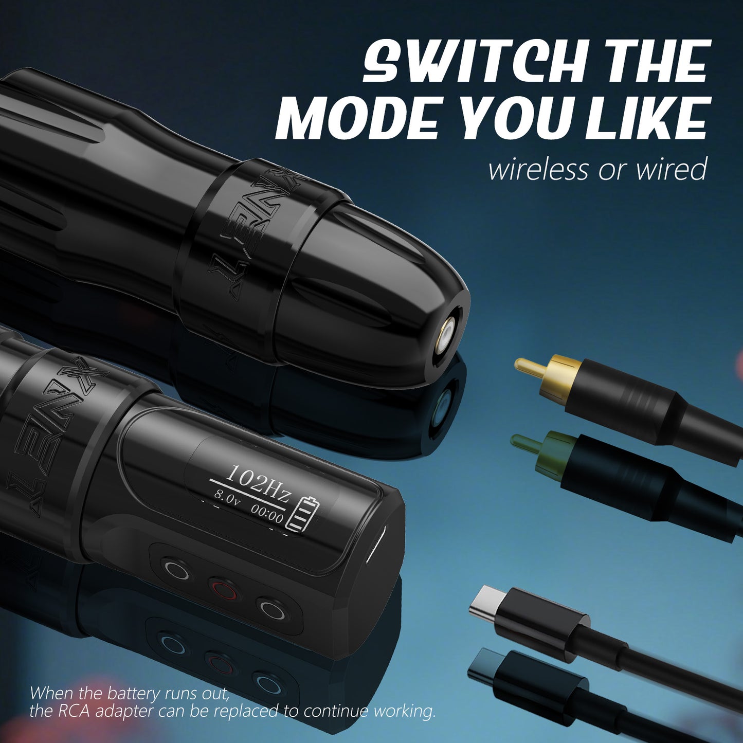 Máquina de tatuajes Xnet Wilk-2025 de 2400 mAh