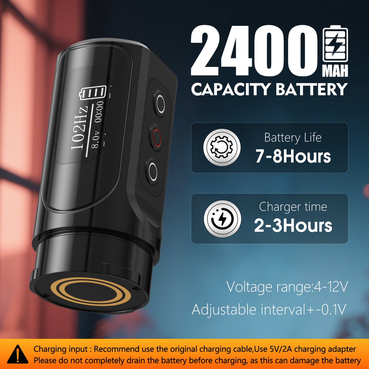 Máquina de tatuajes Xnet Wilk-2025 de 2400 mAh