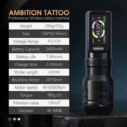 Ambition Torden Pro Tattoo Machine 2400mAh