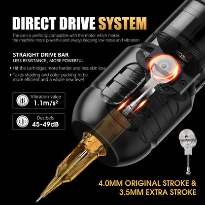 Ambition Zetton Pro Tattoo Machine 2400mAh