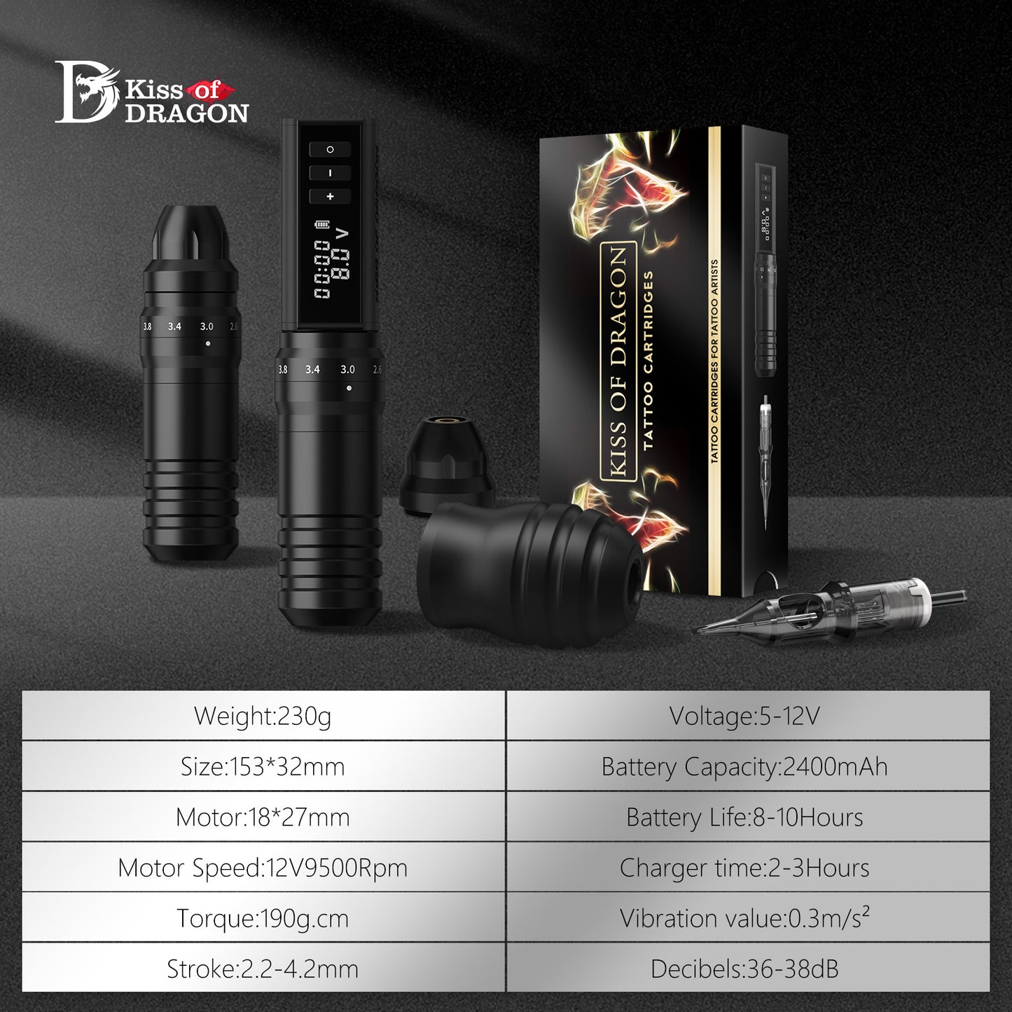 Kiss of Dragon Hunter Tattoo Gun Kit