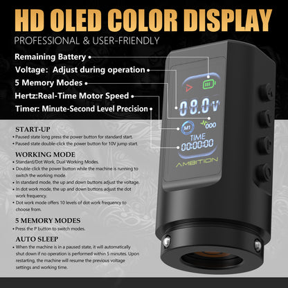 Ambition C2 Beginners Tattoo Machine 1600mAh