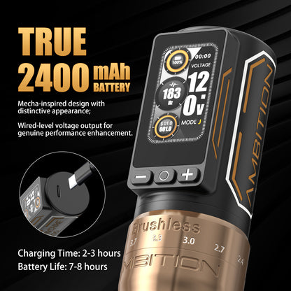 Ambition Ninja Max280 Tattoo Kit 2400mAh