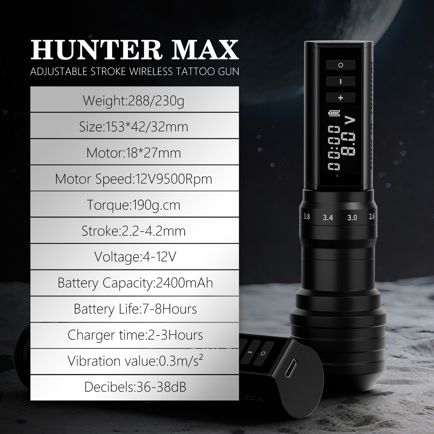 Kiss of Dragon Tattoo Machine 2400mAh