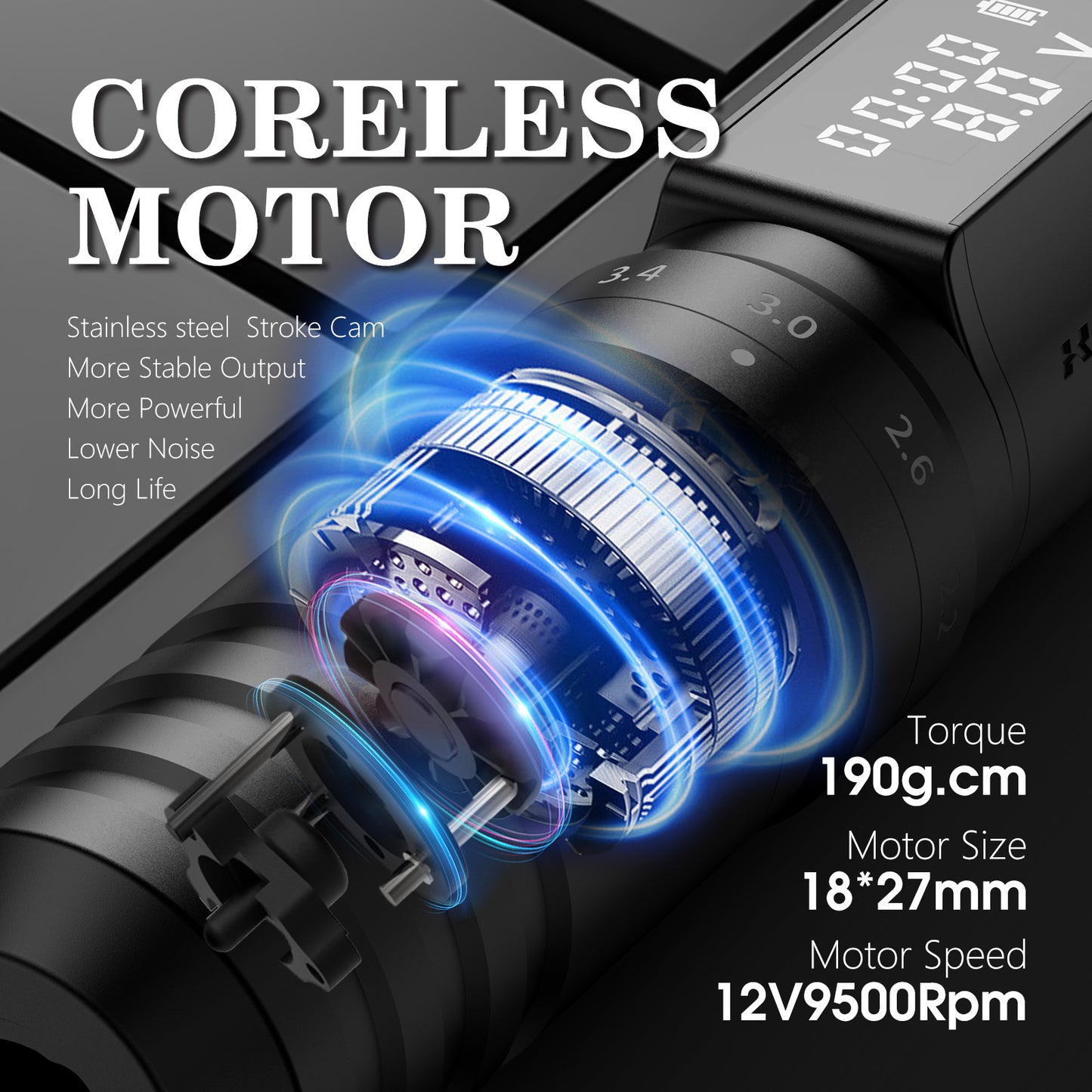 Kiss of Dragon Tattoo Machine 2400mAh