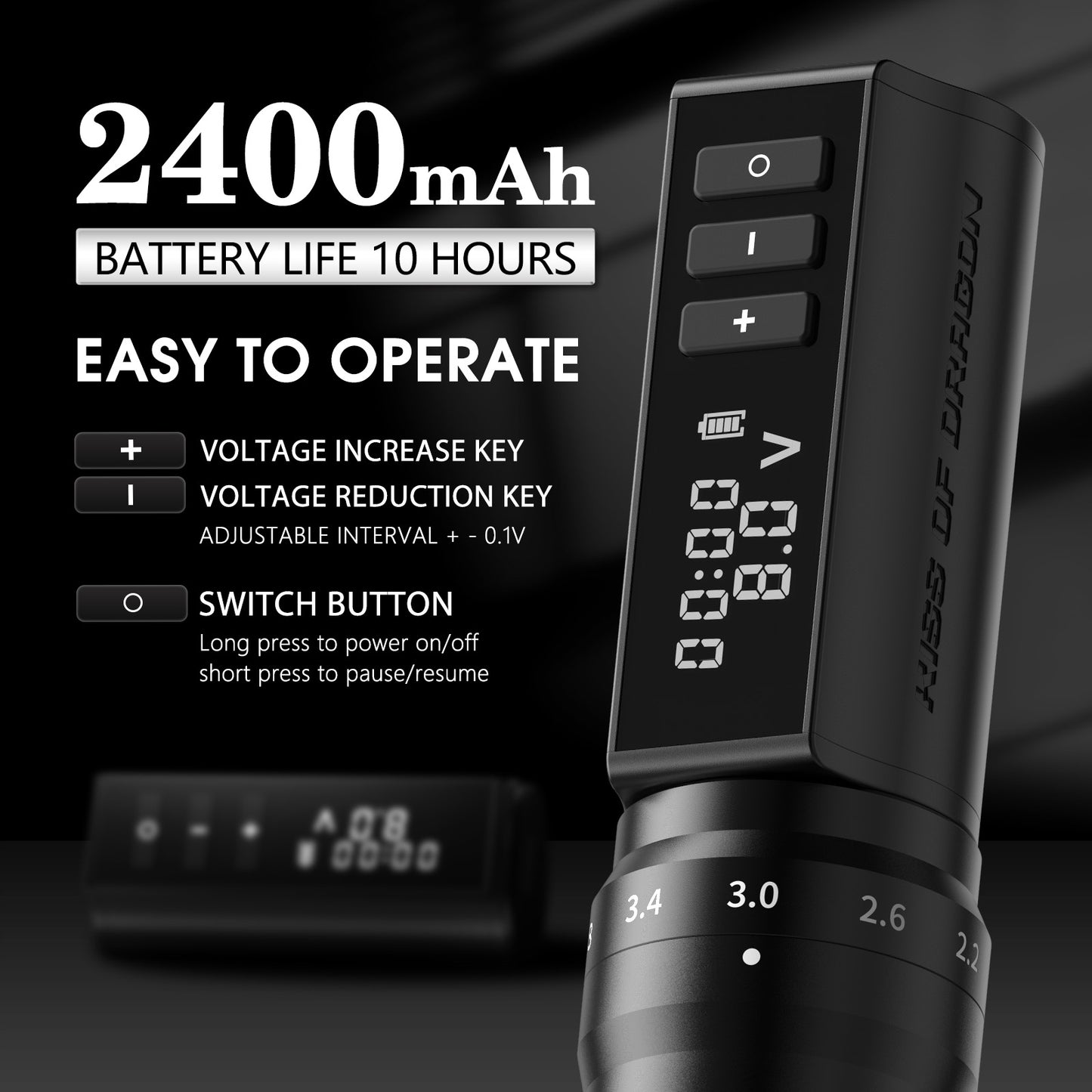 Kiss of Dragon Tattoo Machine 2400mAh