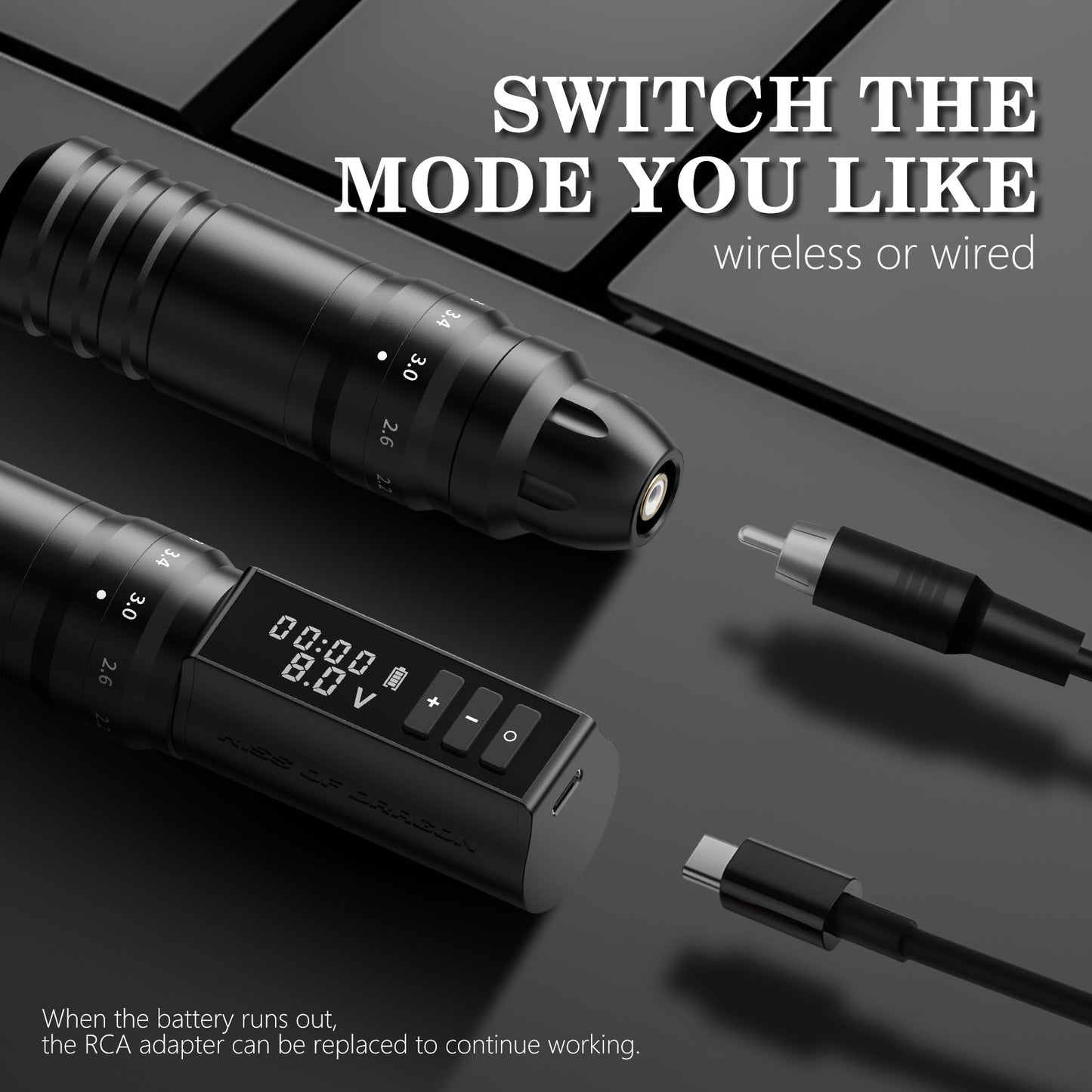 Kiss of Dragon Tattoo Machine 2400mAh