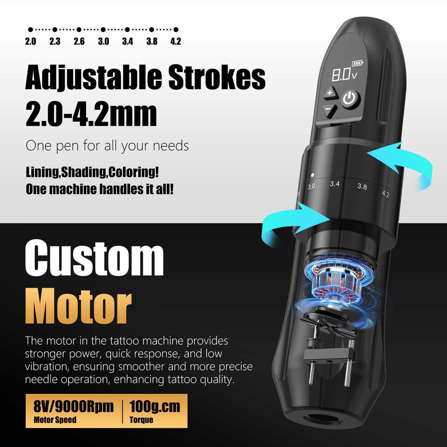 Xnet Torll Tattoo Machine 2400mAh