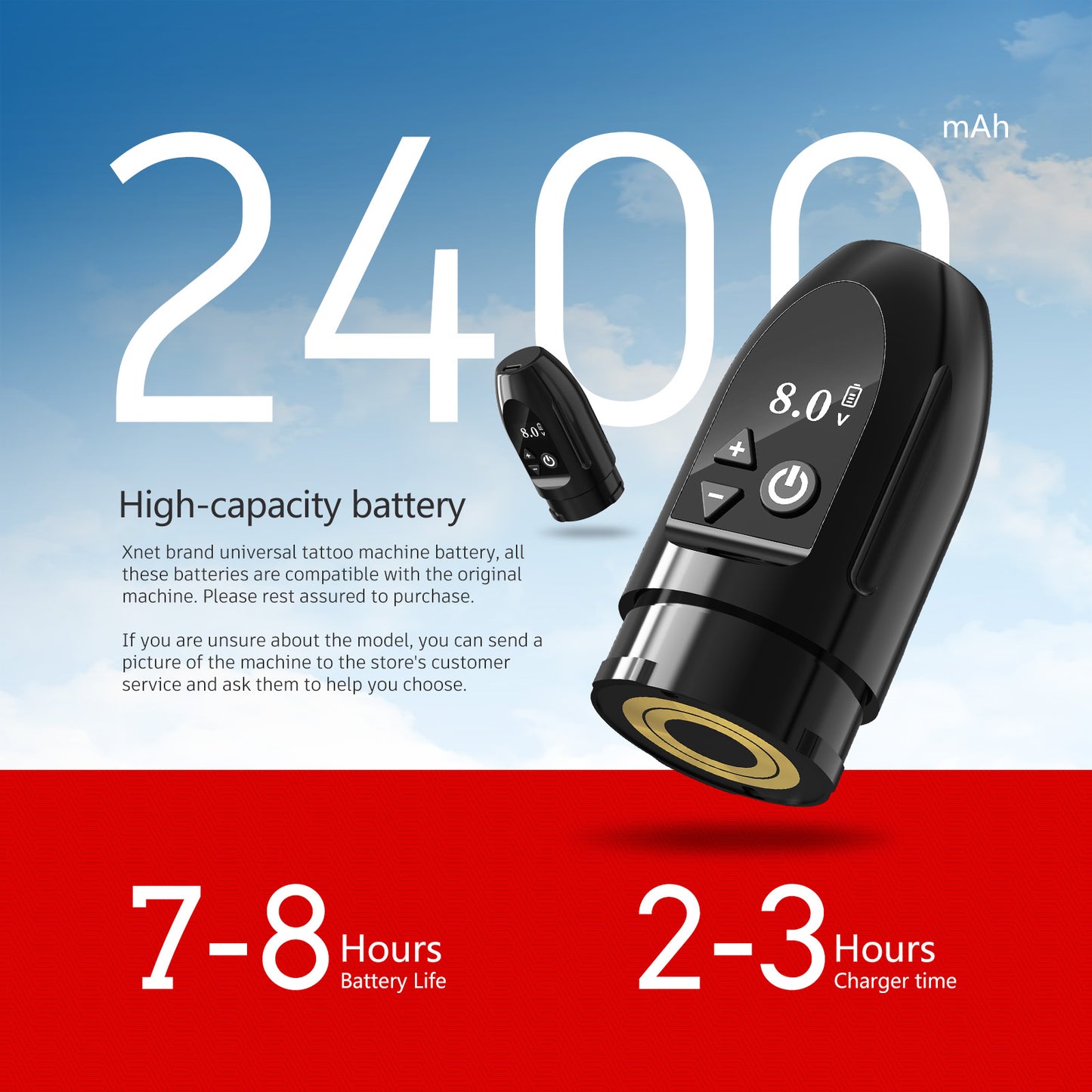 Xnet F2 Tattoo Kit 2400mAh