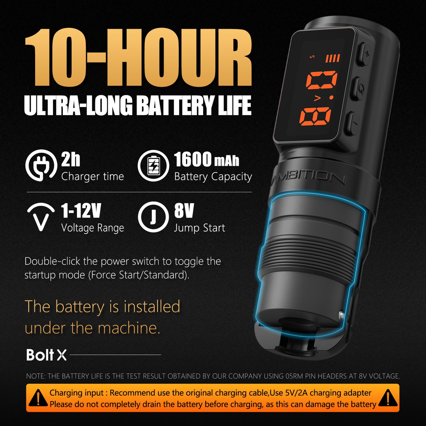 Ambition Bolt-X Wireless Tattoo Machine