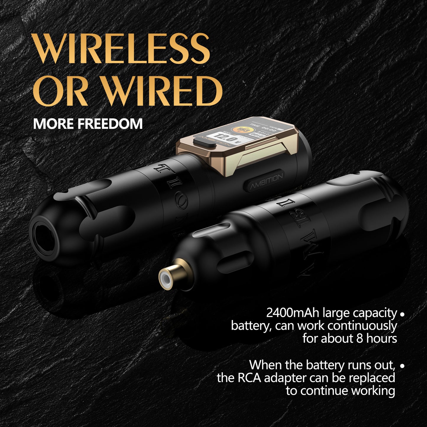 Ambition Vibe Ultra Tattoo Machine 2400mAh