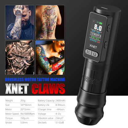 Xnet Claws2025 Tattoo Machine 2400 mAh