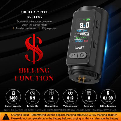 Xnet Claws2025 Tattoo Machine 2400 mAh